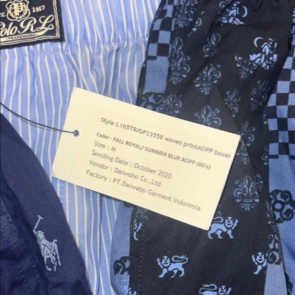 Polo Ralph Lauren Boy’s Boxer Shorts - Blue and Red Set - Picture 7 of 13